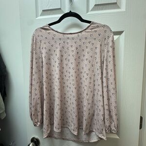 Women's Pink Patterned Top